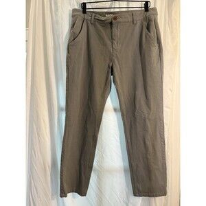 Mugsy Jeans Chino Pants Men's 36x30 Light Gray Damens Stretch Straight Leg